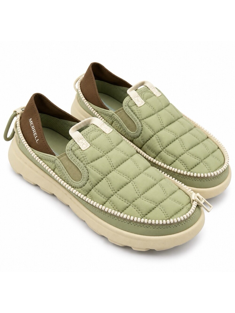 Merrell Hut Moc 2 Packable Women’s 6 Willow Green Quilted Slip On J007564 New